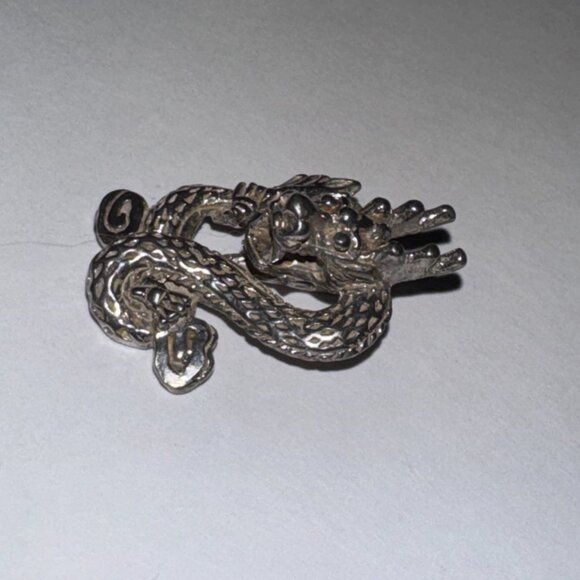 Sterling Silver Asian Dragon Pendant - Picture 6 of 16